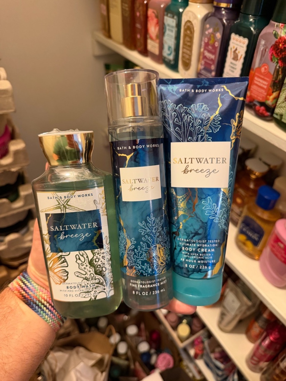 Bath & Body Works Saltwater Breeze Body Care Trio